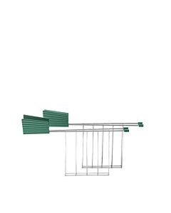 Alessi - Plissé Set of Two Toaster Racks - Green